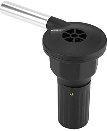 Samfox Ventilateur Soufflet Electrique pour Barbecue, Portable Ordinateur de Poche Batterie Alimenté Ventilateur de Barbecue Camping en Plein Air Pique-Nique Charbon de Bois Barbecue