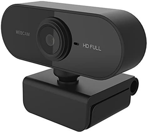 F Fityle Webcam 1080P Full HD con Micrófono Interno, 30fps Cámara Web para Video Chat y Grabación, Compatible para Windows, MacOS, Android