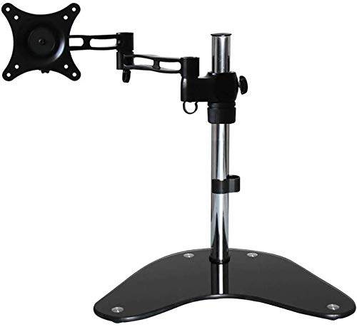 DYB TV Ständer Standfüße Desktop Einzelbildschirmanzeigeteleskop rotierende Halterung 13-27 Zoll Anzeigemonitorhalterung