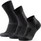 DANISH ENDURANCE Merino Wandersocken Set, 3 Paar mit verschiedenen Längen, Wollsocken, Unisex, für Herren & Damen, Schwarz, 43-47