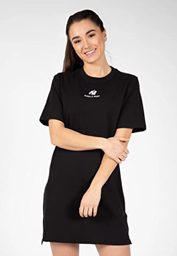 T-Shirt - T-Shirt-Kleid - Schwarz
