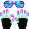 Dilabnda Flashing Finger LED Gloves Glasses for Kids, Colorful Light Up Gloves Glasses Glowing Cool Christmas Birthday Clubbing New Year Party Favor Toys Gifts for Ages 8-14 Years Old Boys Girls