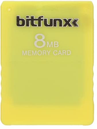 Game Memory Card, 8MB PS2 High Speed Portable Gaming Memory Card Storage Memory Card for PlayStation 2(yellow)
