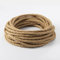 Vecys LED Lighting Cable Textil Vintage Trenzado de Cuerda de Cáñamo 10M,2 Núcleos,0,75 mm² para Colgar Lámparas, Accesorios de Lámpara