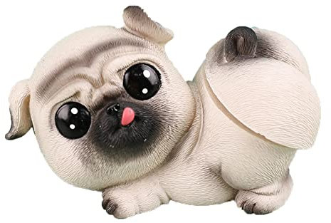 Wackelkopf Hunde Auto Armaturenbrett Dekoration, Harz Wackelfigur Corgi Hund Hase Schweinchen Lustig Wackelkopf Auto Schüttelnder Wackelkopf Nette Tier Dekofigur Auto Ornamente Tischdeko,8.5cmx5cm
