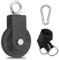 GothicBride Umlenkrollen für Seile 90mm Umlenkrolle mit Aufhängeriemen und Karabinerhaken, Seilrolle Umlenkrolle Fitness für Seile DIY Gym Fitnessgeräte Drahtseilrolle, Tragkraft 160 kg (1)