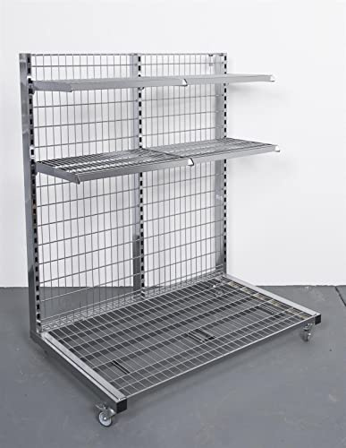 10x Verkaufsregal auf Rollen 130 cm breit Neuware | Rollregal | Verkaufsständer |