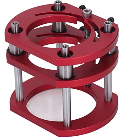 Router Lift Base, 4-backen-klemmung Oberfräse Tisch Hebesystem Basis Gravur DIY Werkzeuge für Motoren mit 64-66mm Durchmesser