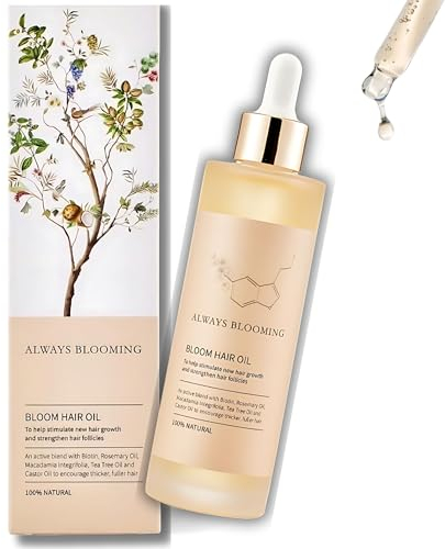 Organic Hair Growth Oil - Natural & Veganic - Castor, Coconut, Peppermint, Tea Tree & Rosemary Oils for Hair Growth & Repair
