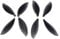 Drohnenpropeller, 8 Stück CCW/CW Propellerblätter Requisiten für Parrot Anafi Drone RC Austausch von Rotorblättern von Drohnenprotellern