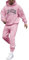 Tomwell Tuta Sportivo Uomo Completo Unisex 2 Pezzi Jogging Fitness Sportiva Set Stampato Autunno Inverno Felpa con Cappuccio con Pantaloni Training Homewear per Uomo A Rosa M
