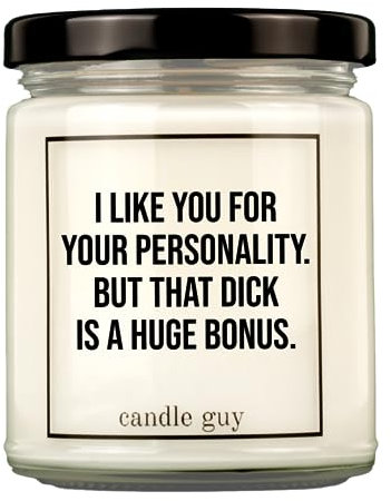 candle guy Duftkerze im Glas [Brennzeit 70h] - Duft-Kerze handgemacht mit Spruch | Freches Geschenk für Frauen, Freundin, Geburtstag | 100% Sojawachs, schöne natürliche Düfte mit ätherischem Öl