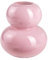 Glasvase Posh Ring 19cm rosa PINK. Blumenvase Tischvase Vase rund Dekoration