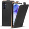 Verco Flip Cover für Samsung Galaxy A55 5G Case, Flipstyle Schutzhülle für Samsung A55 5G Hülle Tasche vertikal klappbare Handyhülle, Schwarz