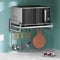 WBRSybUK Soporte para Microondas En La Pared - Estante para Horno De Microondas De Acero Inoxidable Resistente Fácil De Instalar - para Espacio En El Armario De La Cocina,50cm
