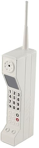Teléfono Móvil Antiguo Modelo Retro - Adornos de Simulación para Accesorios de Fotografía de Escenario en Casa (Blanco)