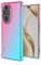 GOKEN Hülle für Honor 200, Schutzhülle TPU Silikon Handyhülle mit Farbverlauf Design, Transparent Stoßfest Bumper Case Soft Flex Cover, Pink/Grün