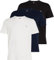 Tommy Jeans Mens TJM Xslim 3 Pack Tee Dm0dm21579 S/S T-Shirt, Multi (Ecru/Black/Dark Night Navy), XL UK