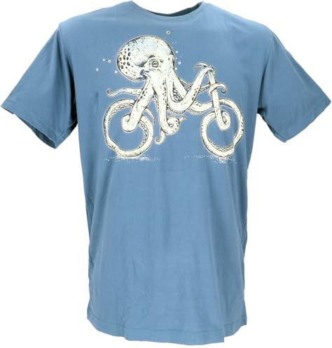 Retro T-Shirt, Tree Save Earth, Baumwolle, Go Green/Aqua | Herren T-Shirt, gerade geschnitten, doppelten Nähten, bequem und hochwertig.