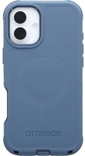 OtterBox Defender Series MagSafe Case for iPhone 16 Plus, Shockproof, Drop Proof, Ultra-Rugged, Protective Case, 7x Tested to Military Standard, Blue, Non-Retail Packaging