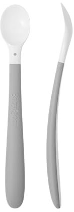 BabyBjörn Cucchiaio per la Pappa, 2 pezzi, Grigio