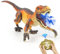 ZWOOS Dinosaurier Spielzeug, 2.4G Ferngesteuerter Dinosaurier, Indominus Rex Spielzeug ab 3 Jahre, mit Glüh, Sprüh und Berührungssensoren, Ideal für Kindergeburtstagsgeschenke und Dinosauriersammler