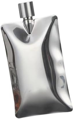 Baoblaze Flasque Anti-Fuite avec Couvercle en Acier Inoxydable Flasque à Vodka Facile à Nettoyer, Argent