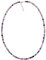 Turmalin Halskette 925 Silber Natürlicher Edelstein Schmuck 4mm Neu Elegant Mehrfarbig Silberschmuck (50 + 3 cm, 925 Silber)
