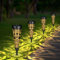 Solarlampen FüR AußEn Garten, 6-StüCkiges Set Solarleuchten FüR AußEn, Metall Garten Solarleuchten FüR AußEn, Gartenbeleuchtung Solar AußEn, Vintage Gartenleuchten Solar FüR Terrasse, Rasen（Schwarz）