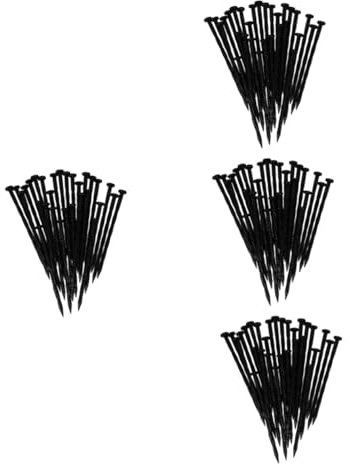Yardwe 4sets Garten Stakes Heftklammern Landschaft Kunststoff Zu Installieren Für Boden Nägel 30 Stücke * 4