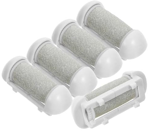 DRESSOOS Cabezales Exfoliantes Para Pies 5 Unidades Recambios Para Removedor De Piel Muerta Adaptables a Dispositivo Eléctrico Para Cuidado De Pies Casa y Salón Color Gris