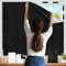 SONITOR Blackout Blinds Stick On 200x148cm, No Drill, Cut to Size, Portable Thermal Curtains with Velcro for Travel, Nursery, Bedroom, Loft, Skylight Windows, Temporary Use