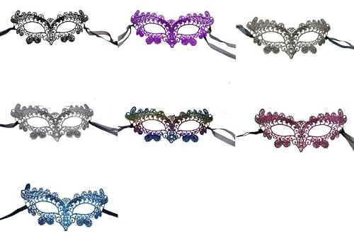 Vayliro Venezianische Maske Spitze Maske Lace Halbmaske Sexy Augenmaske