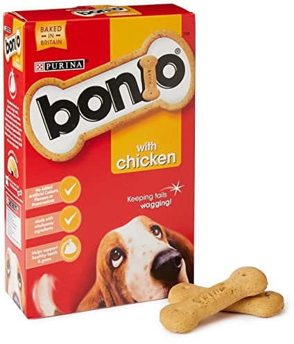 Bonio Chicken Dog Biscuits 650g, Pack of 5