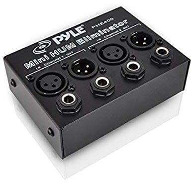 Pyle PHE400 - Amplificador y ecualizador de dos canales (elimina los ruidos de fondo, conjack XLR)