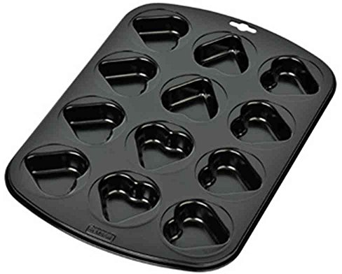KAISER 12er Mini-Herz Muffinbackform Frühling sehr gute Antihaftbeschichtung kurze Backzeit für süße und herzhafte Rezepte