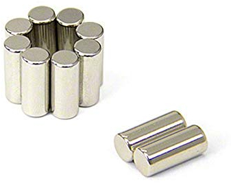 Diametral Magnetisierter N42 -Neodym -Magnet Zur Bereitstellung Von Rotationsbewegungen - 6 Mm Durchmesser X 14 Mm Dicke - Packung Von 10