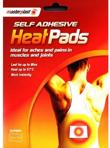 5 X Masterplast Self Adhesive Heat Pads, relieves aches & pains 2 Pack