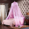 Qucover Girls Bed Canopy Polyester Princess Mosquito Net Pink Dome Mesh Canopy Mosquito Curtains for Kids Decorative Pink Bedroom Accessories,Height 240cm