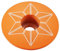 Supacaz Unisex Erwachsene Star Capz Neon Orange (pulverbeschichtet) Star Capz - Neon Orange