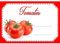 Lot d'étiquettes autocollantes pour confiture, faciles à décoller, adhésives, idéales pour l'étiquetage de vos pots de confitures et bocaux fait maison - Mon Bio Jardin (30x Tomate - A8)