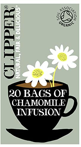 Clipper Organic Chamomile Tea Bags | 120 Infusion Teabag Sachets (6 x Boxes of 20) | Bulk Buy for Home & Catering | Caffeine-Free Herbal Tea Bags | Eco-Conscious, Natural, Unbleached & Biodegradable