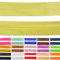 Roban Fashion 10m Satin Schrägband zum Nähen gefalzt 50mm breit Citrongelb