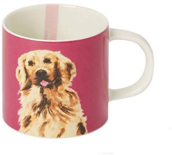 Joules Kitchen Cuppa Printed Mug Purple Dog