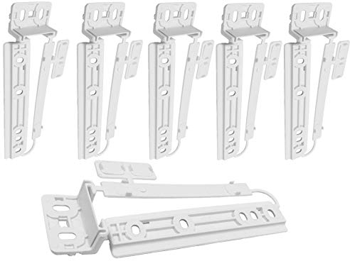 UTIZ Door Slider Kit Fridge Freezer Door Plastic Mounting Slide Bracket Fixing Kit Compatible AEG Hotpoint Zanussi Fridge Freezers (6 Brackets)