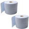 6x Alfa blaue saugstarke Papierrolle 500 Tücher (3-lagig) perforierte Papiertücher | Putztuchrolle für Industrie, Werkstatt, Baustelle und Haushalt