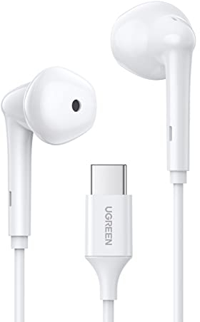 UGREEN HiTune USB C Headphones Wired Earphones Type C Headphones with Mic Remote Control Noise Isolation Compatible with iPhone 15 Pro/S23 S22/FE S20/iPad Pro 2021/2020 iPad Air 5/4/Mini 6 Pixel