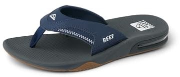 REEF Men's Fanning Flip-Flop, Navy Shadow, 13 UK