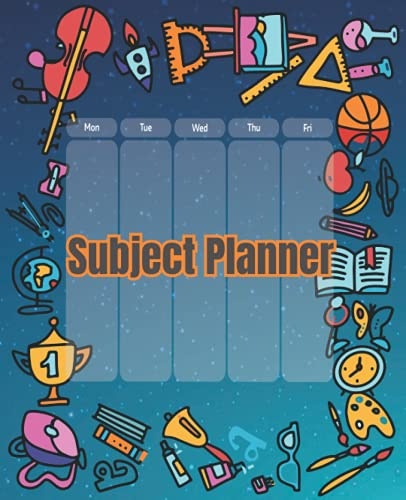 Subject Planner: Undated Subject Planner, Lesson Planning Organizers and Record Book for Teachers, Students & Homeschool Parents.