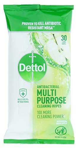 Dettol Multi Surface Apple, 30 Large Wipes
